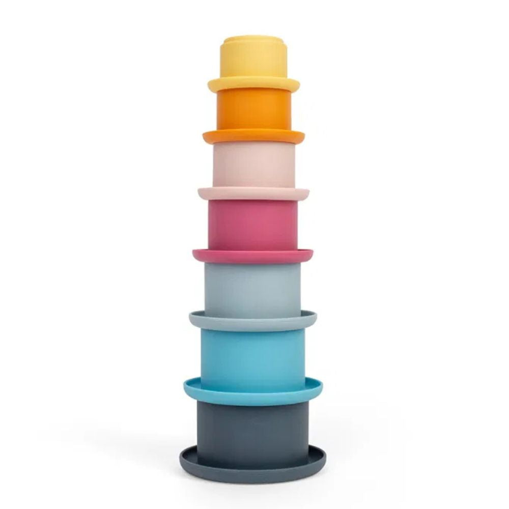 Bigjigs Toys Silicone Stacking Cups for Babies and Toddlers