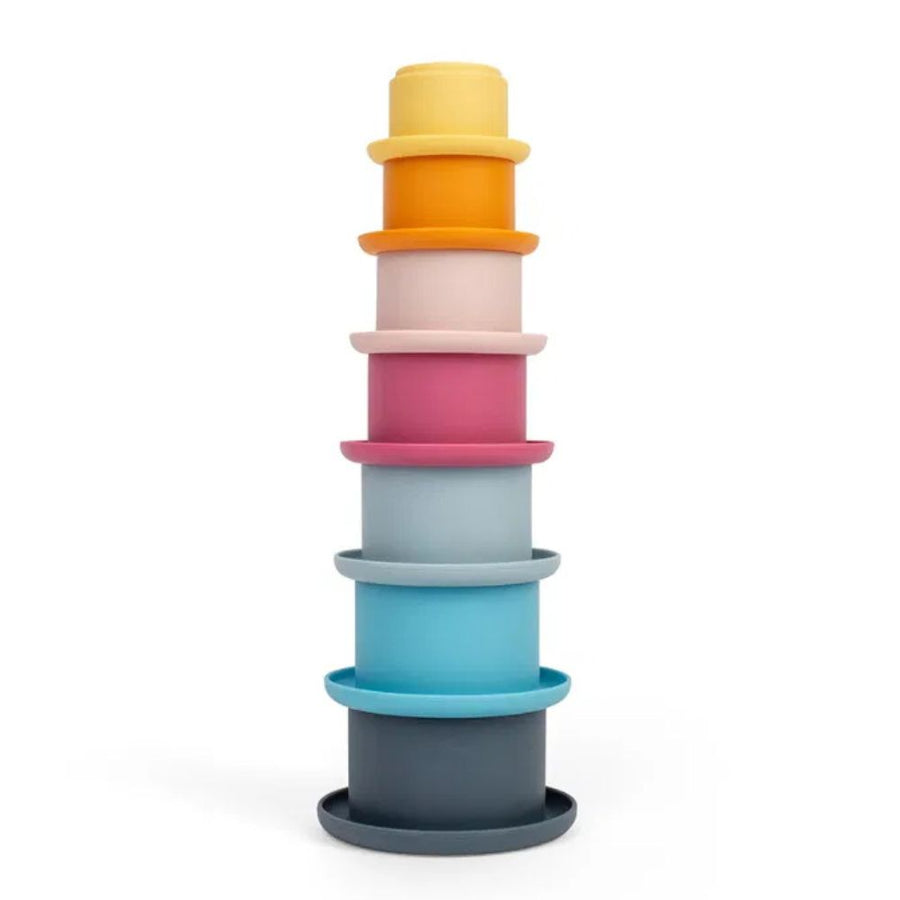 Bigjigs Toys Silicone Stacking Cups for Babies and Toddlers