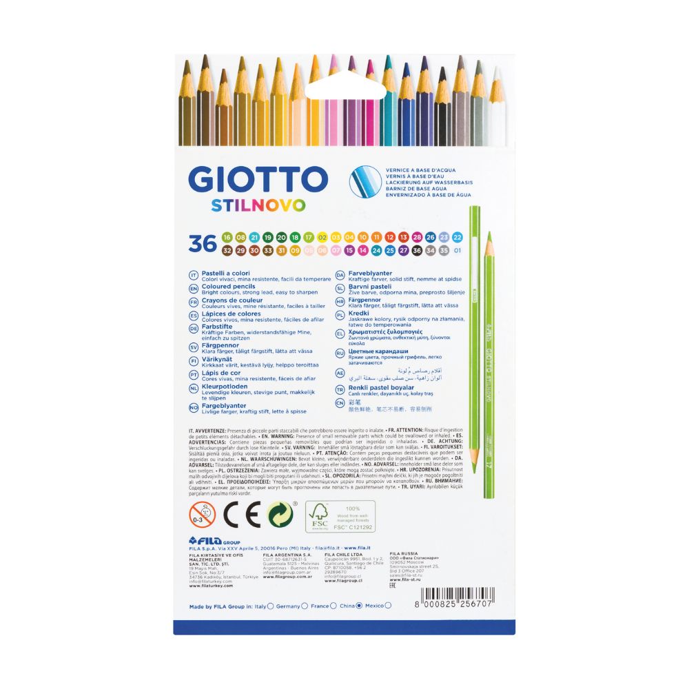Giotto Stilnovo colouring pencils 36