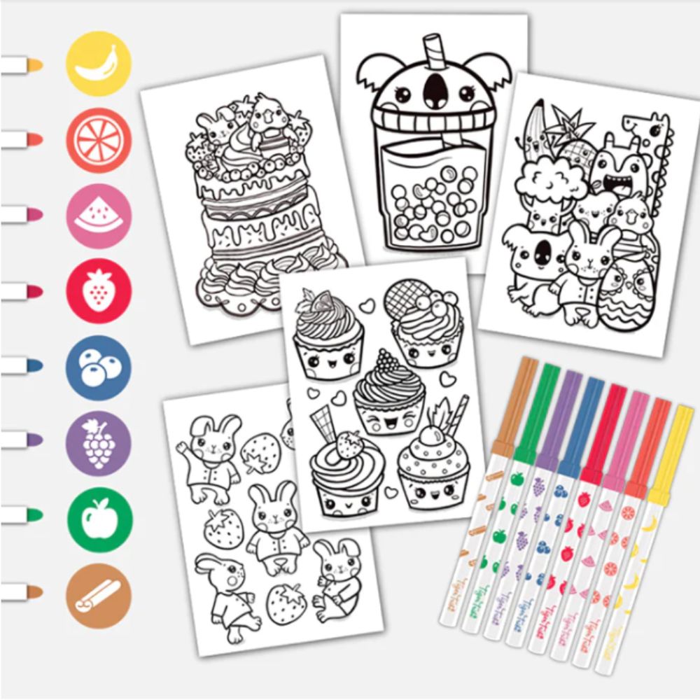 Scented colouring set