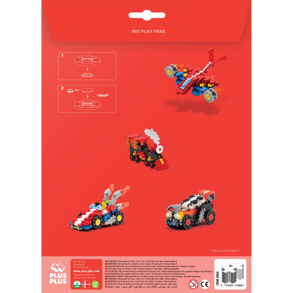 Accessory Pack for Plus Plus Building Bricks - Grey / Black