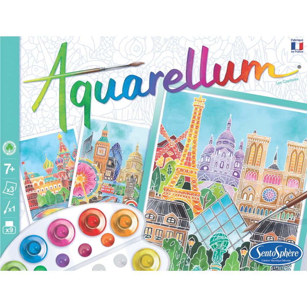 Aquarellum Capitals - Painting Kit for Kids