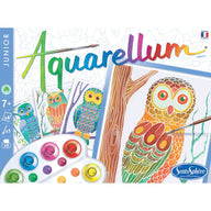 Aquarellum Junior Owls - Painting by Numbers