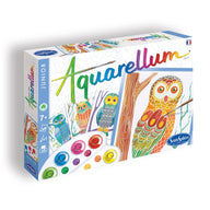 Aquarellum Junior Owls - Painting by Numbers