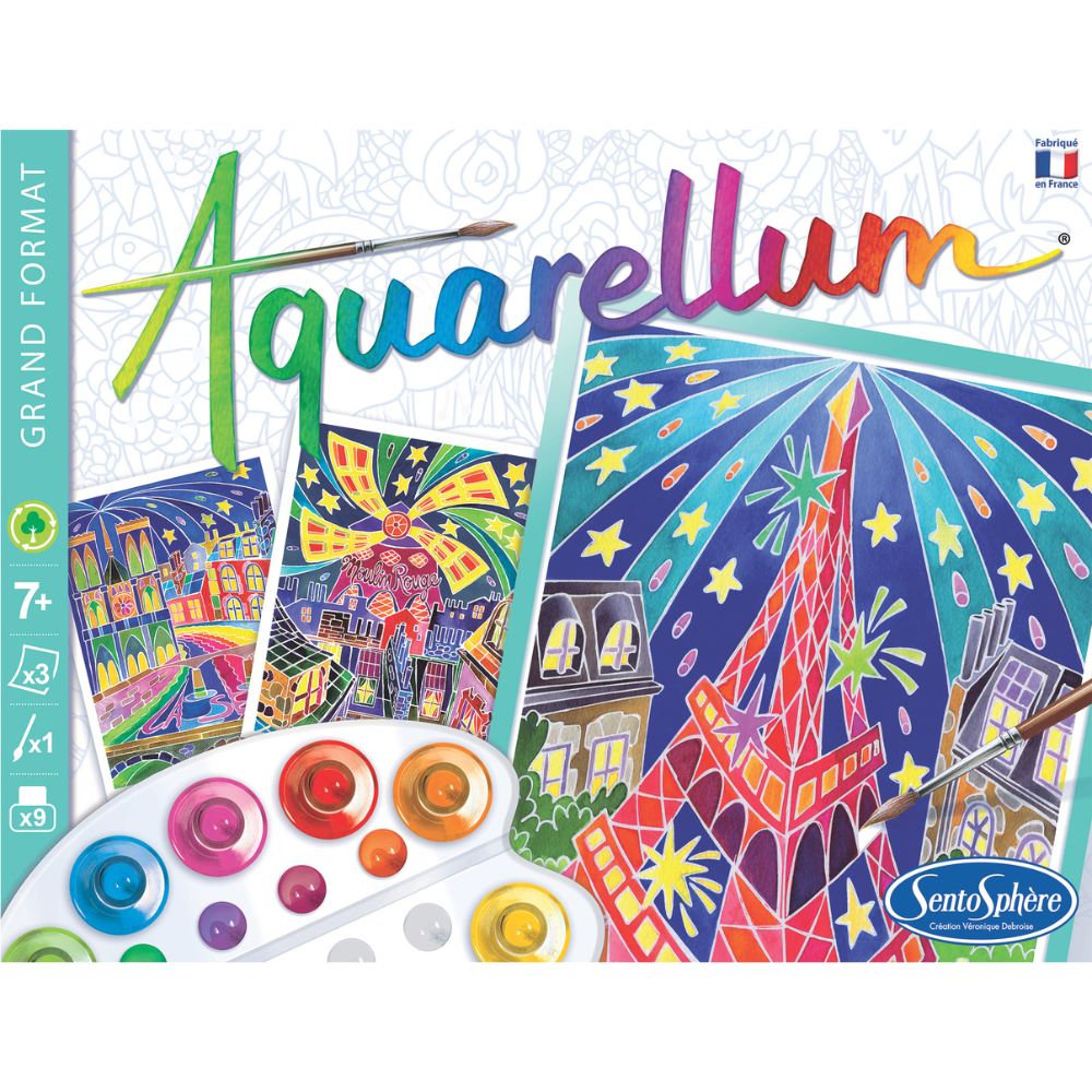 Aquarellum Paris by Night - Painting Kits for Kids