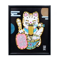Buki Neon Creative Kit & Frame -  Maneki-Neko Lucky Cat