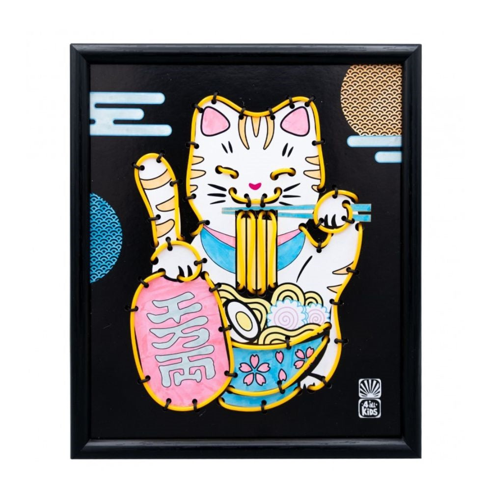 Buki Neon Creative Kit & Frame -  Maneki-Neko Lucky Cat