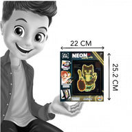 Buki Neon Creative Kit & Frame -  Maneki-Neko Lucky Cat