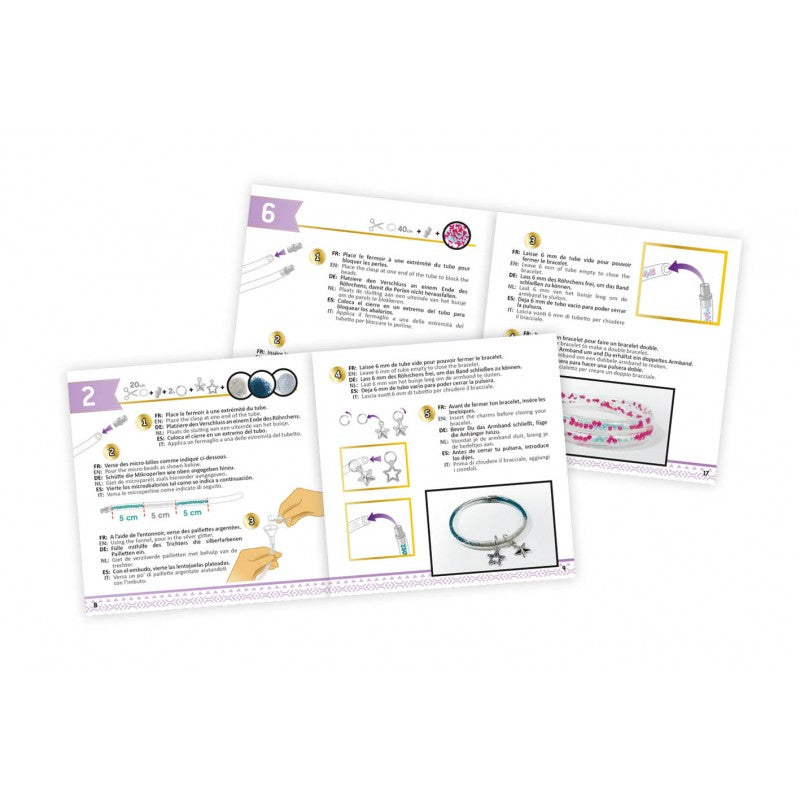 glitter bracelet jewellery making kit