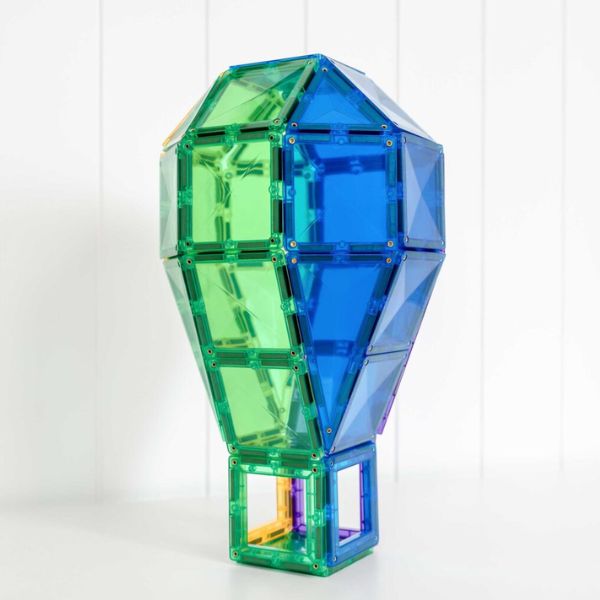 CONNETIX Magnetic Tiles 102 Piece Rainbow Creative Pack