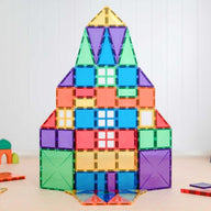 CONNETIX Magnetic Tiles 102 Piece Rainbow Creative Pack