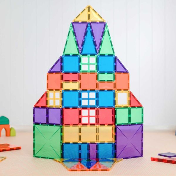 CONNETIX Magnetic Tiles 102 Piece Rainbow Creative Pack