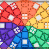 CONNETIX Magnetic Tiles 102 Piece Rainbow Creative Pack