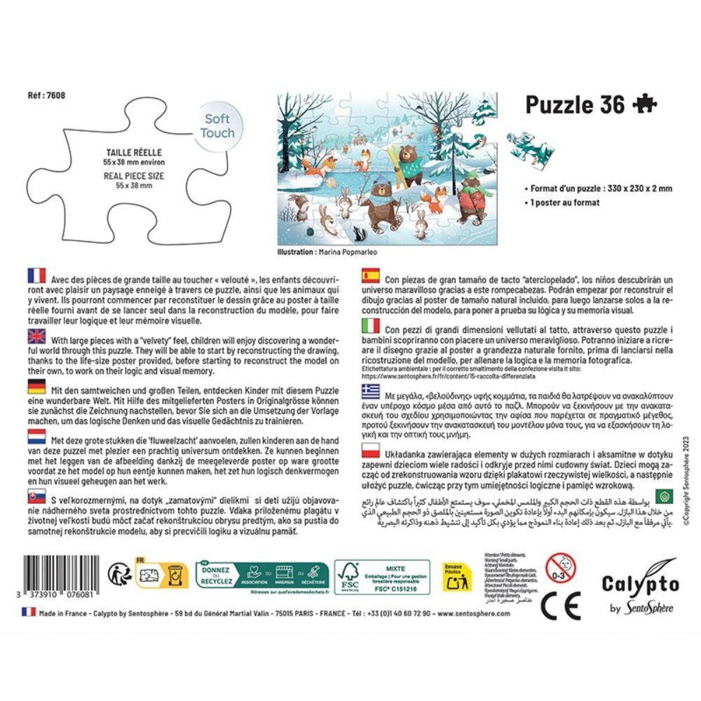 Calypto In The Snow 36 piece Jigsaw Puzzle
