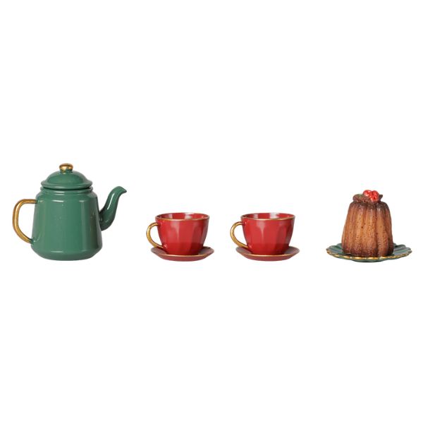 Christmas Tea Party, Mouse - Red/Green