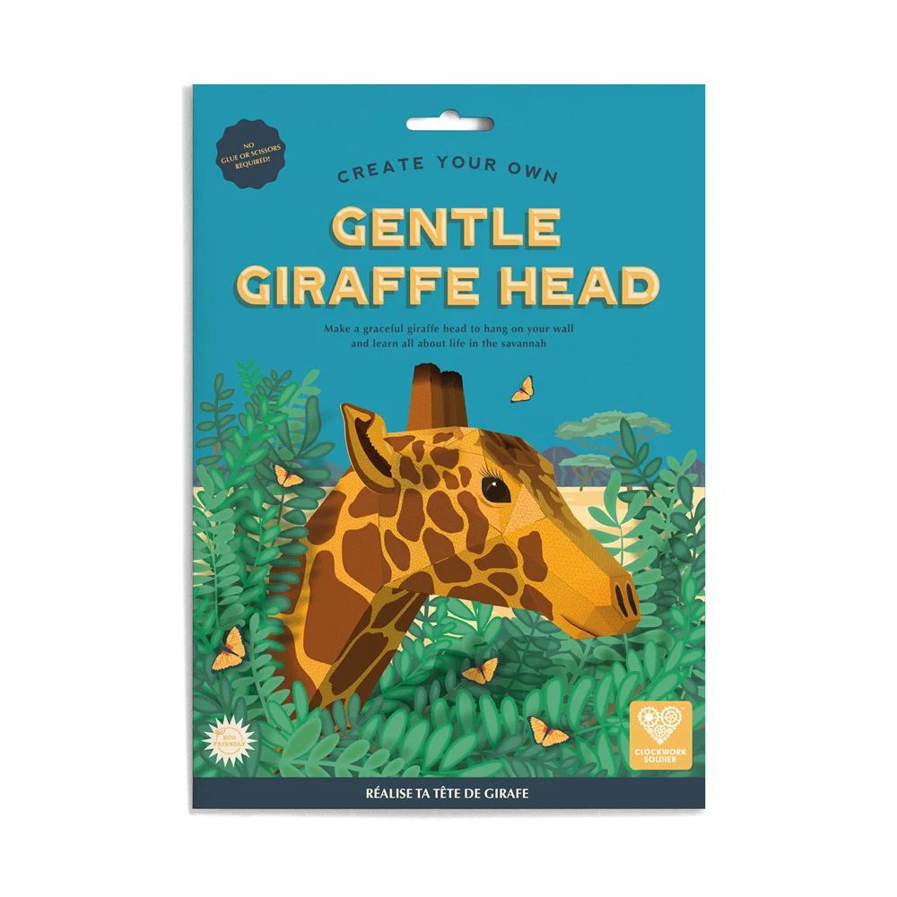 Make your own giraffe head