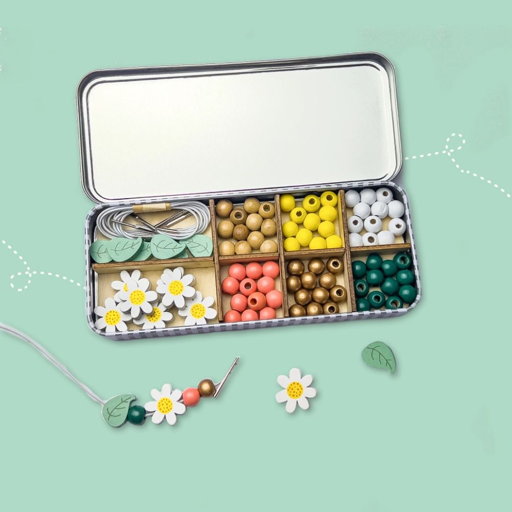 Cotton Twist Daisy Chain Bracelet Beading Kit