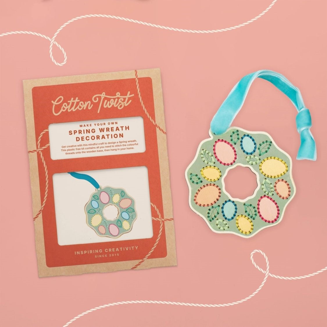 Cotton Twist Make Your Own Stitched Wreath