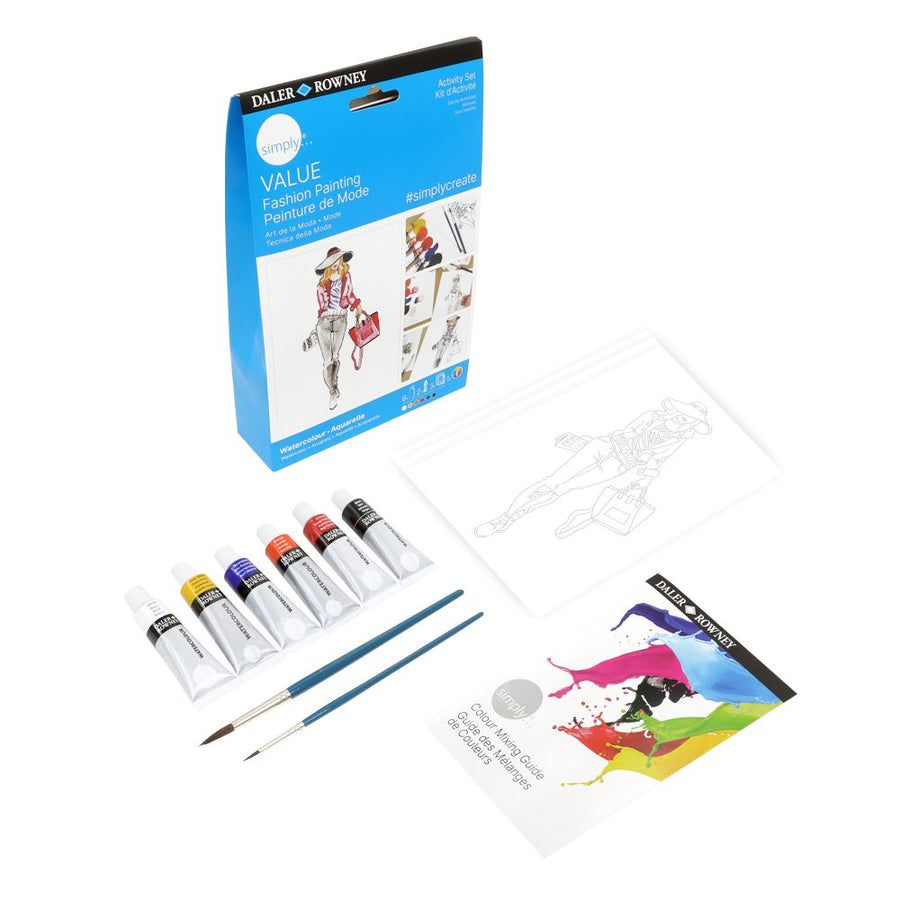 Daler Simply Value Watercolour Activity Set - Fashion