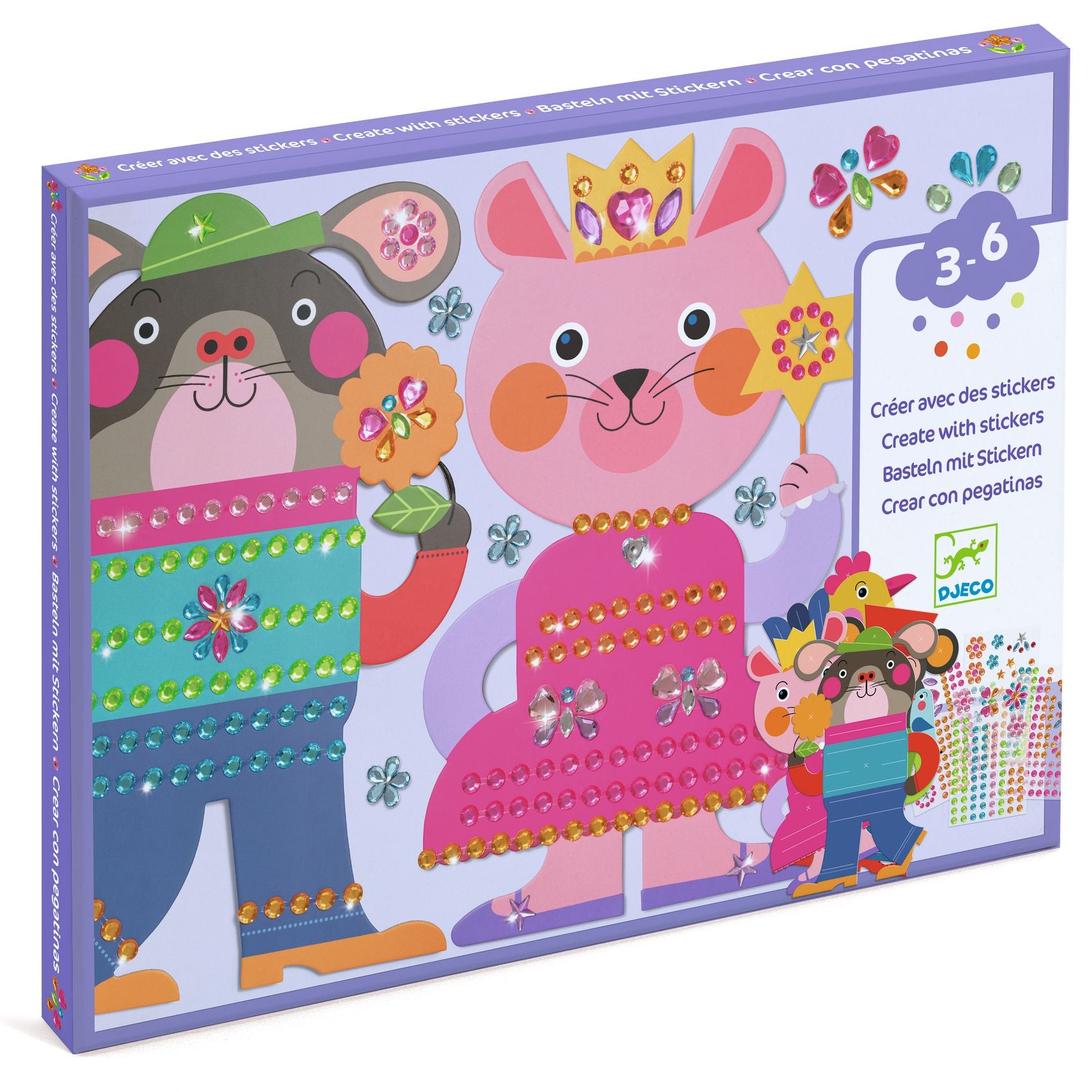 Djeco Create With Stickers, Sparkles