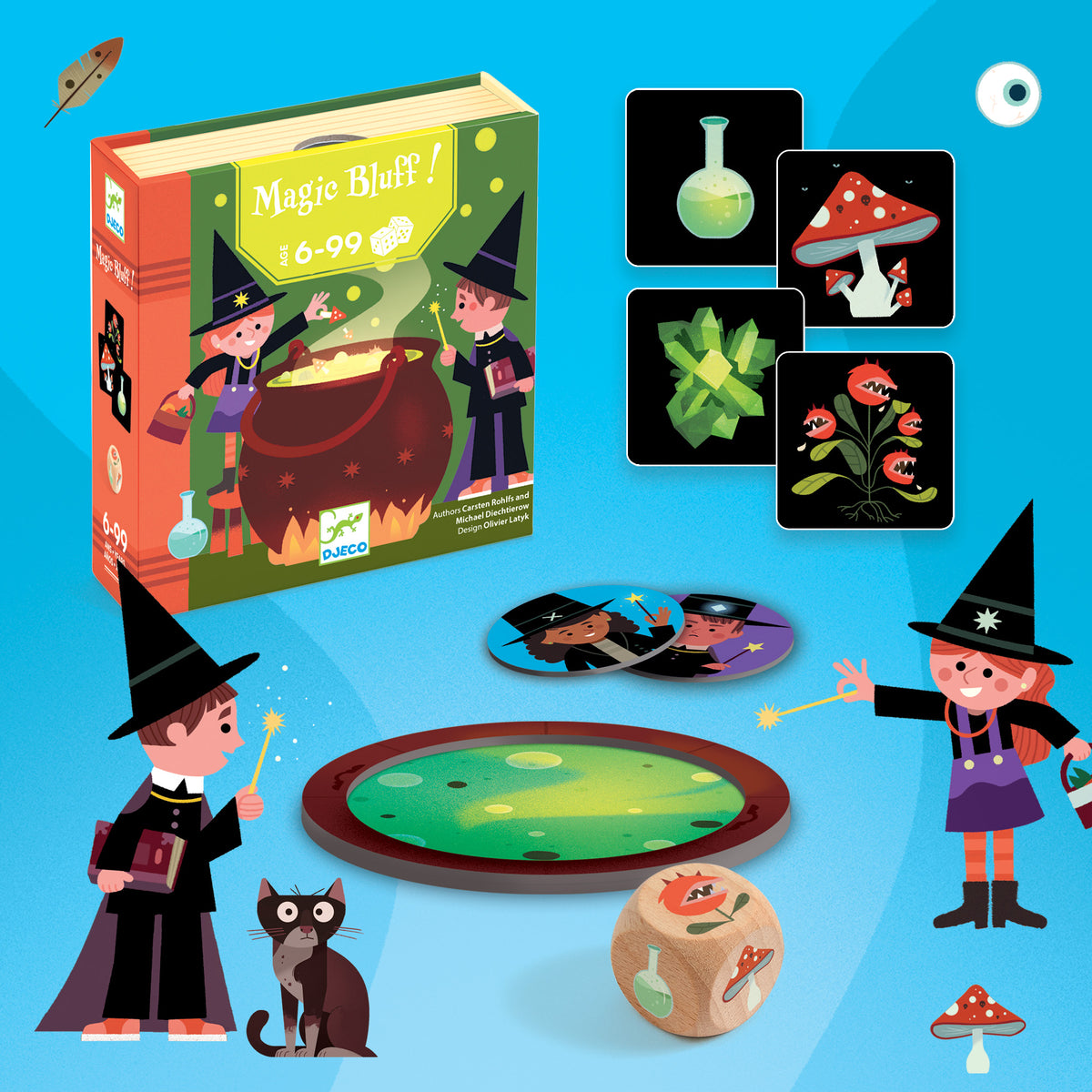 Djeco Dice Games - Magic-Bluff DJ00832
