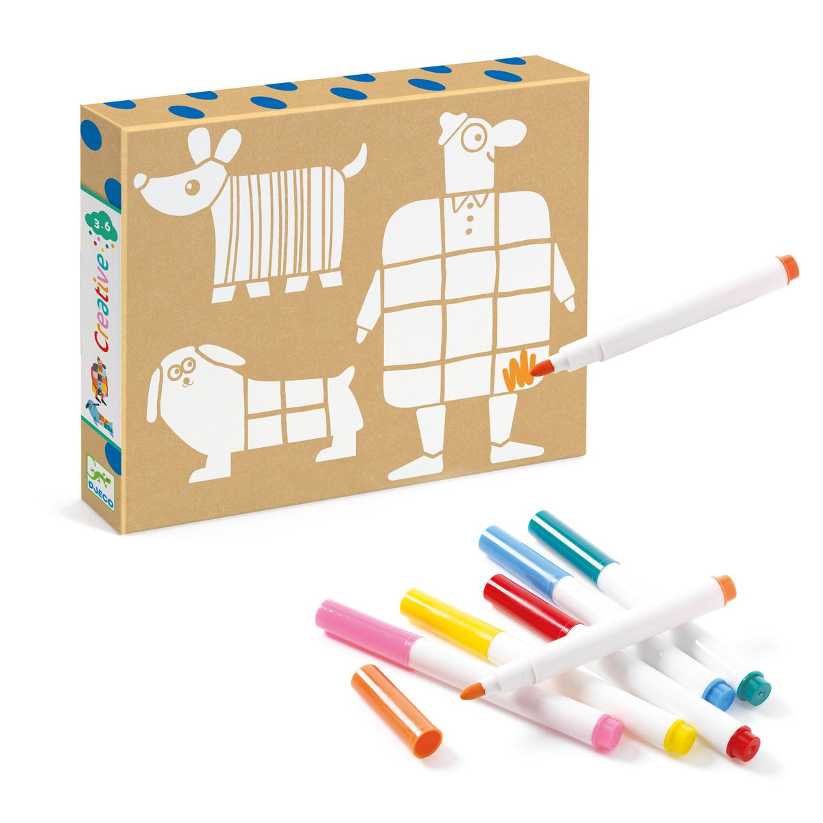 Djeco Multi Activity Kit - Creative Punch Out Boxes 