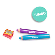 Djeco 12 Chunky Coloured Pencils 3 yrs + DJ00971