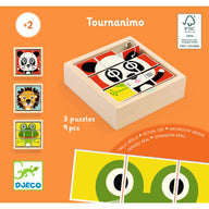 Djeco Wooden Puzzles - Tournanimo DJ01953