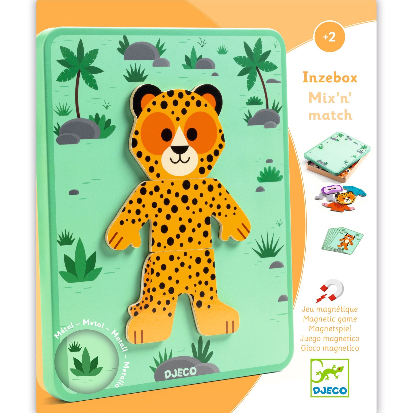 Djeco Inzebox Mix'n'match - Magnetic Games Gifts for 2 Year Olds