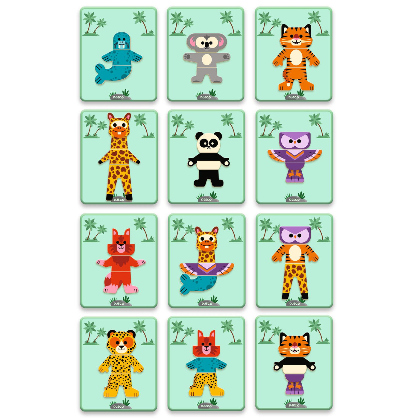 Djeco Inzebox Mix'n'match - Magnetic Games Gifts for 2 Year Olds