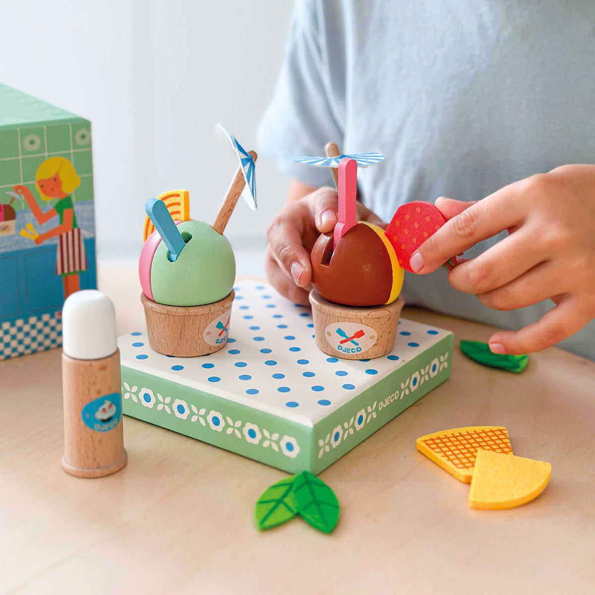 Djeco Role Play Toys - P'Ti Set - Ice Cream DJ05541
