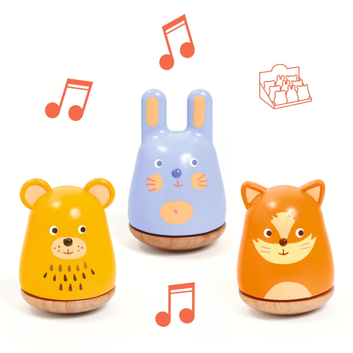 Djeco Musical Toys - Swinging friends DJ06076