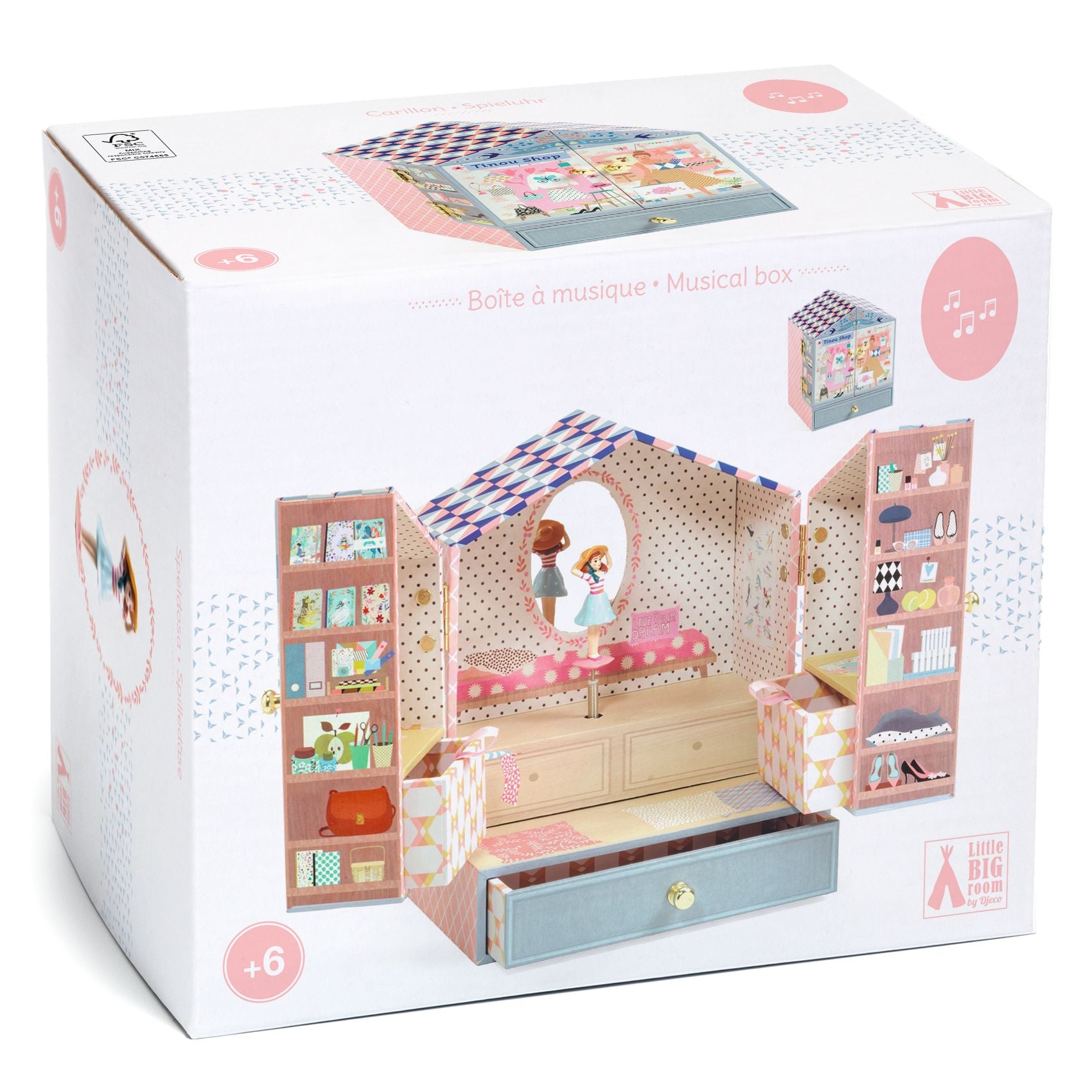 Djeco Musical Jewellery Box - Tinou's Shop