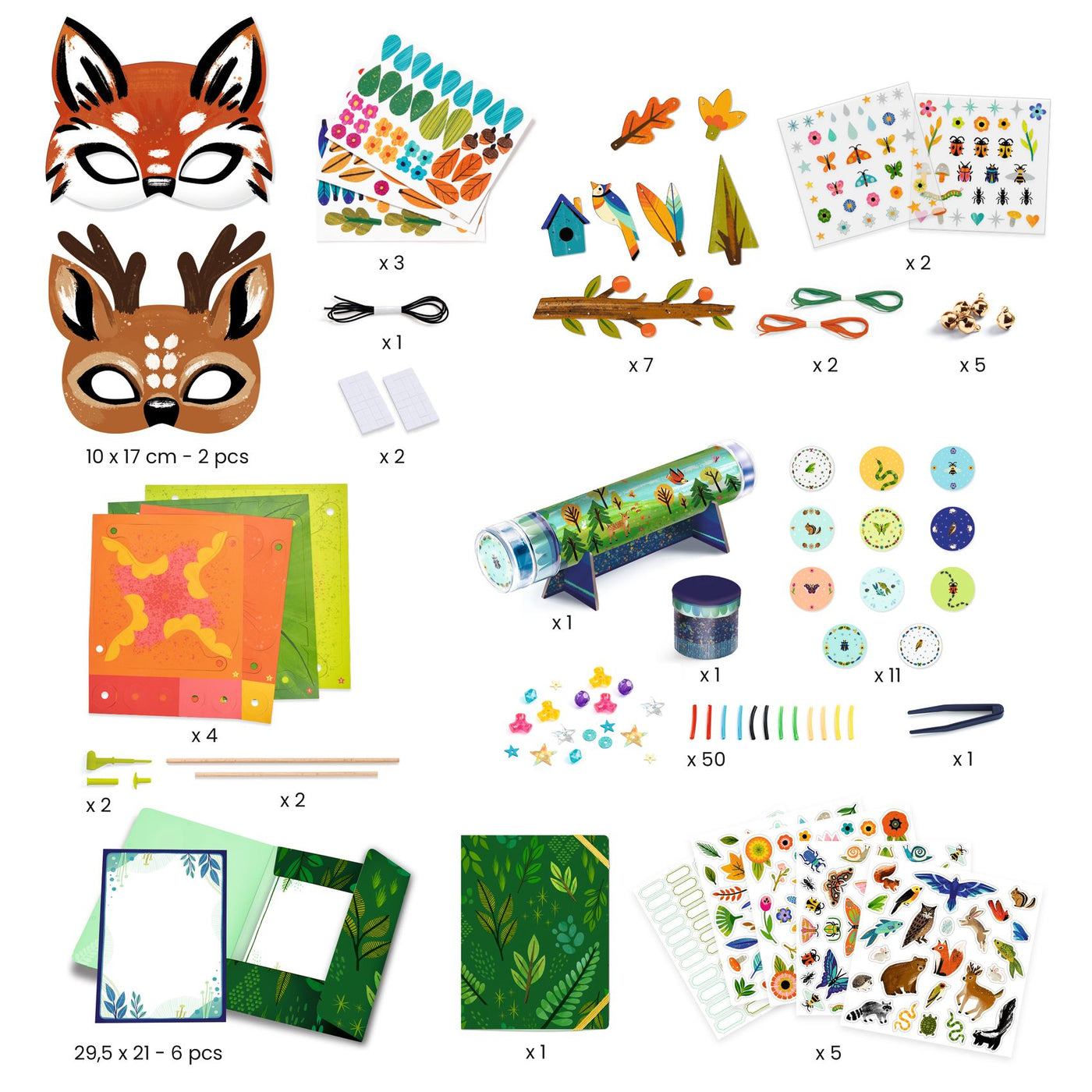 Djeco Do It Yourself Multi Activity Kit - Nature Bumper Pack of Crafts
