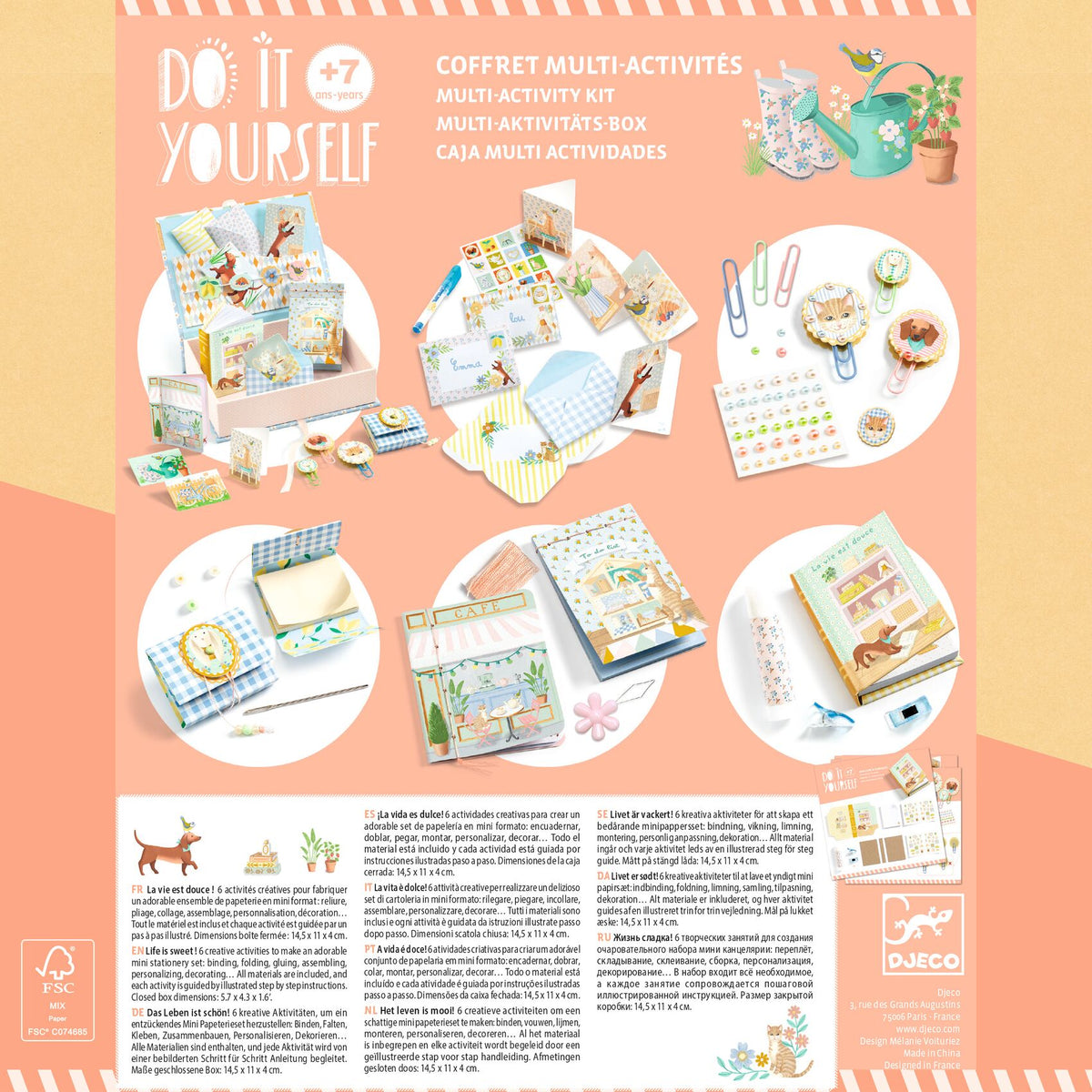 Djeco Do It Yourself -Multi Activity Box - Stationery To Create DJ07935