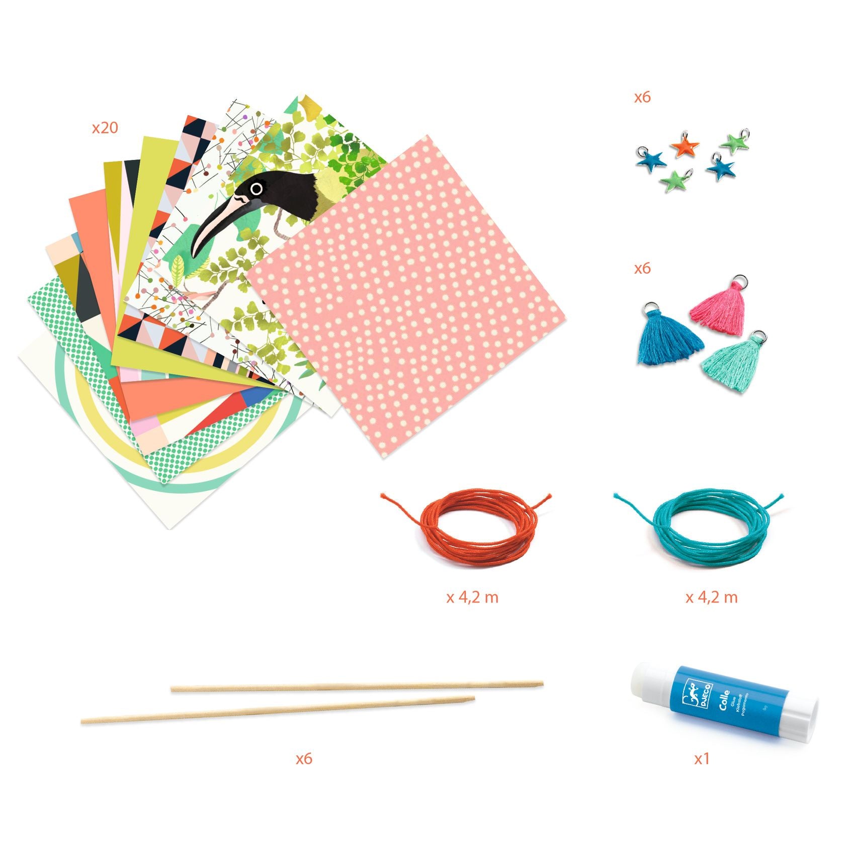 Djeco Do It Yourself - Pop & Colourful Paper Beads