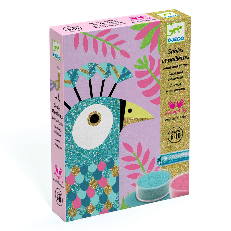 Djeco Sand and Glitter Dazzling BirdsDJ08663