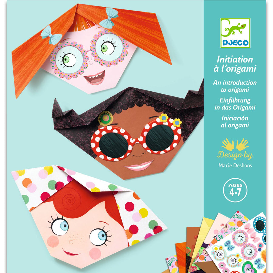 Djeco Origami Pretty Faces paper modelling set DJ08757