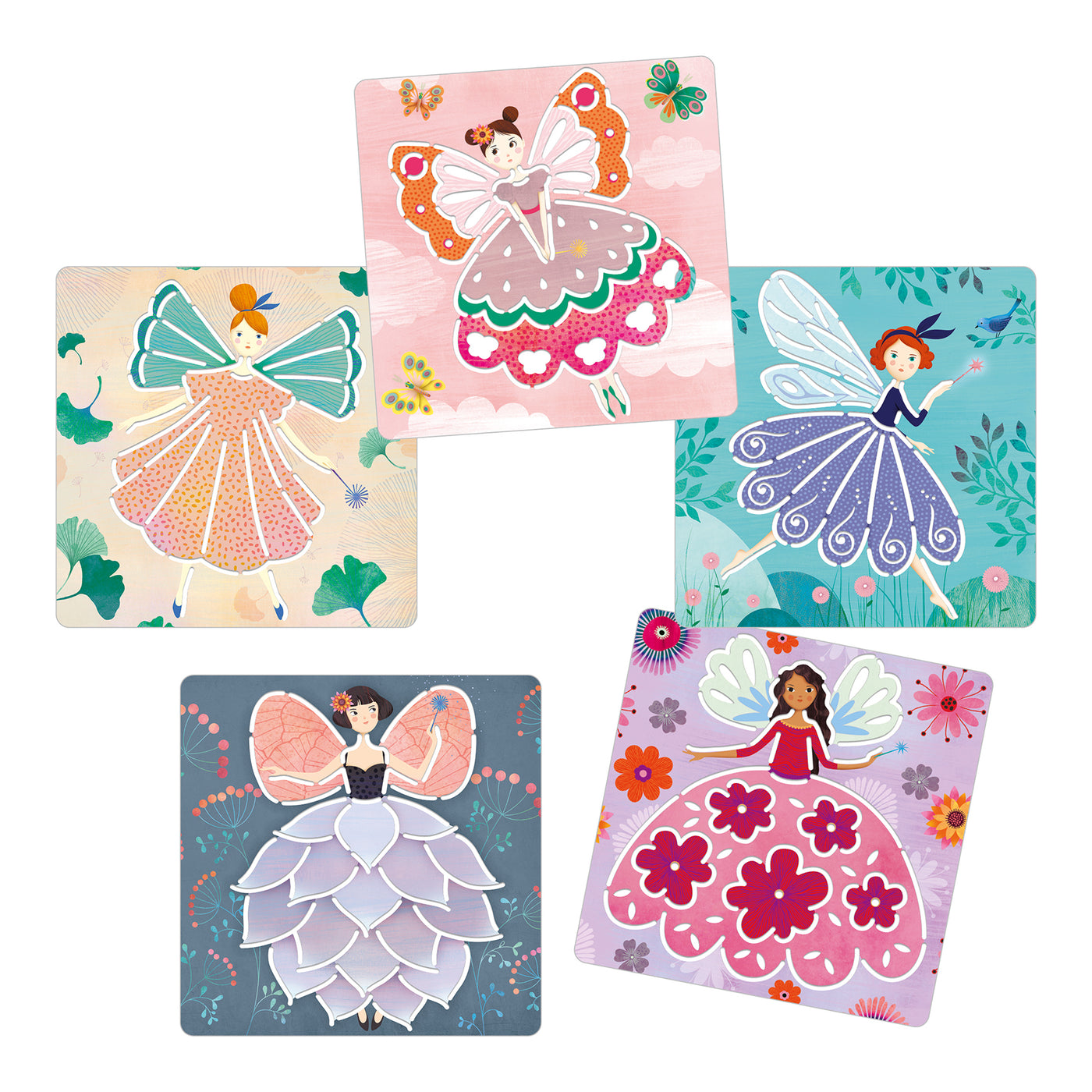 Djeco Stencils Fairies DJ08821 for age 4 to 7 years old