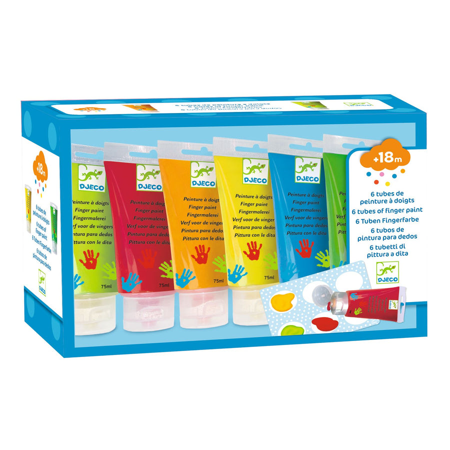 Djeco Finger Painting 6 Tubes DJ08860