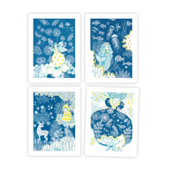 Kids Cyanotype Art Pictures
