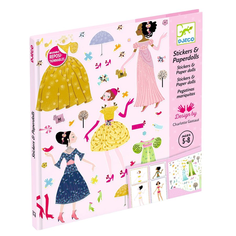 Djeco Paper Dolls: Dresses through the Seasons DJ09690