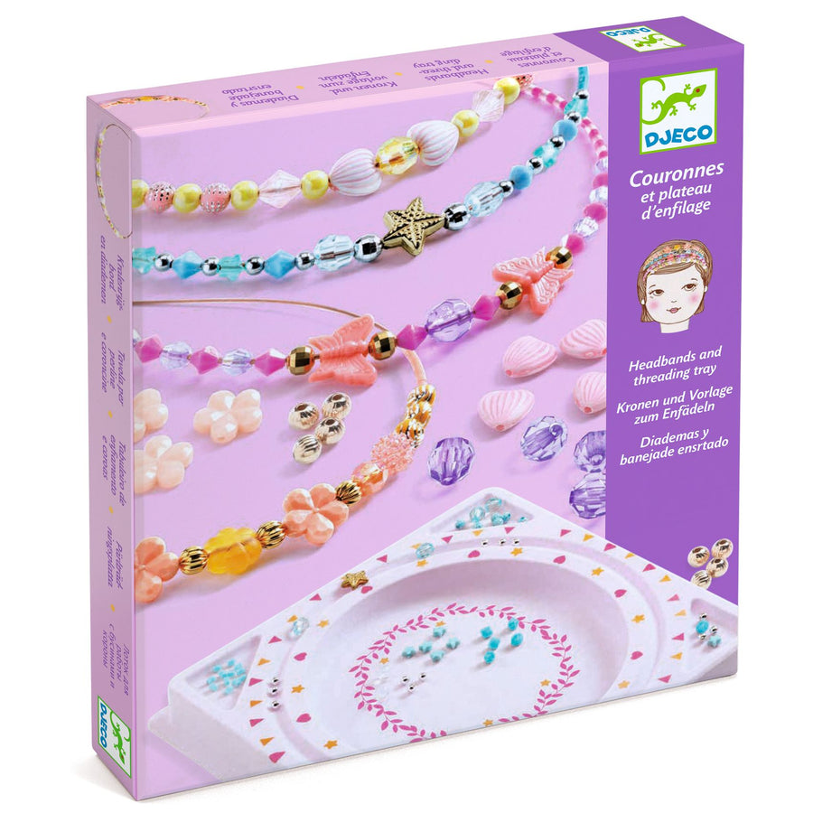 Djeco Headbands and Threading Tray - Precious DJ09837