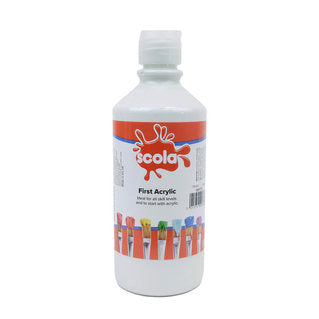 Scola First Acrylic Starter Paints 500ml - Various Colours