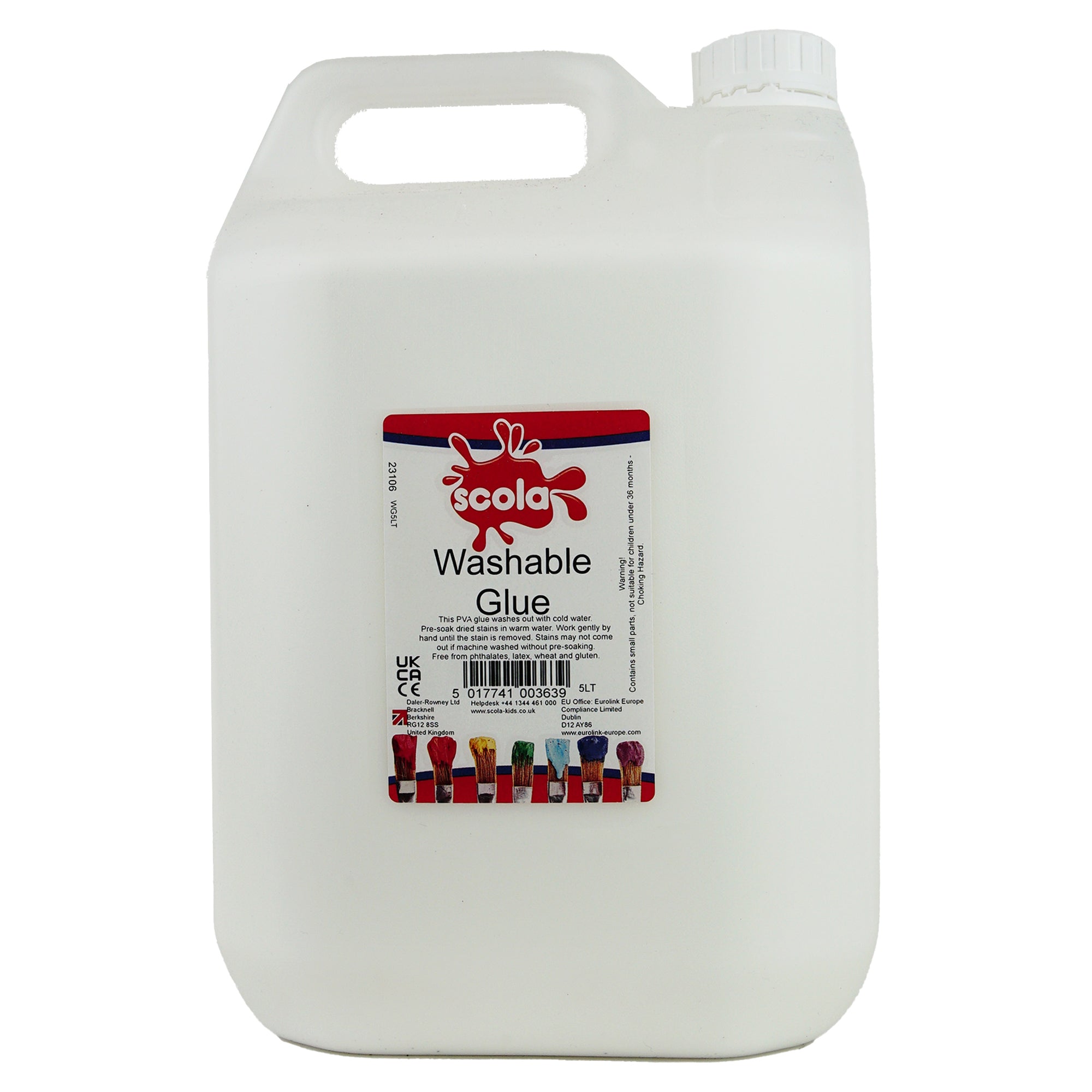Scola Washable PVA Kids Glue - 5L - Perfect for slime making