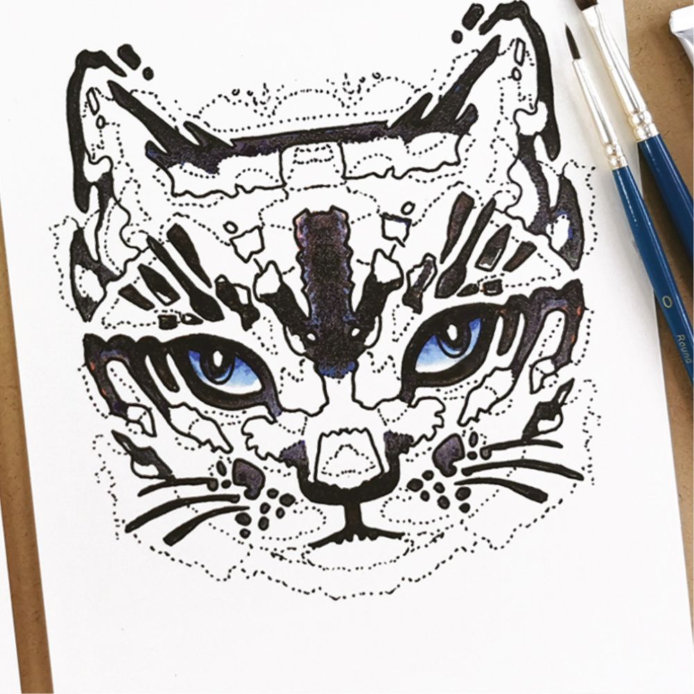 Daler Rowney Simply Gouache Cat Activity Set