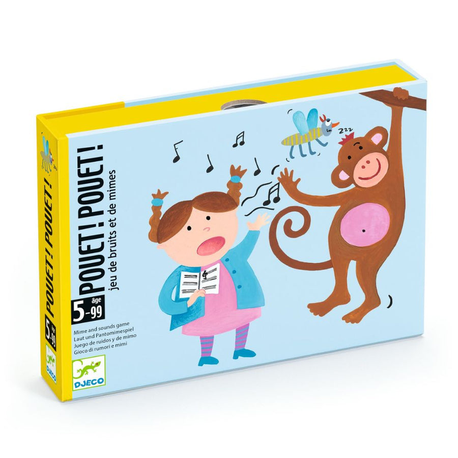 Card Games For Kids - Djeco Pouet Pouet A Mime & Sounds Game