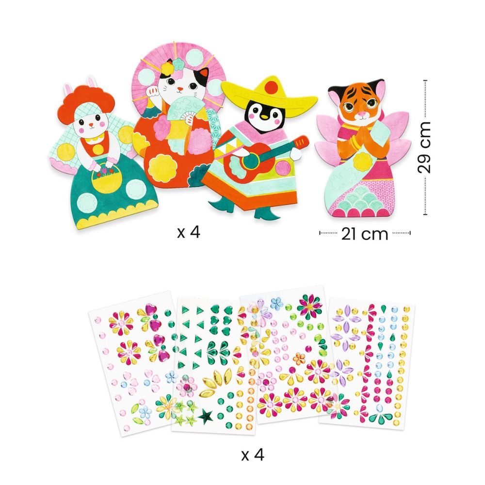 Djeco Create with stickers Rhinestones 1000 X 1000