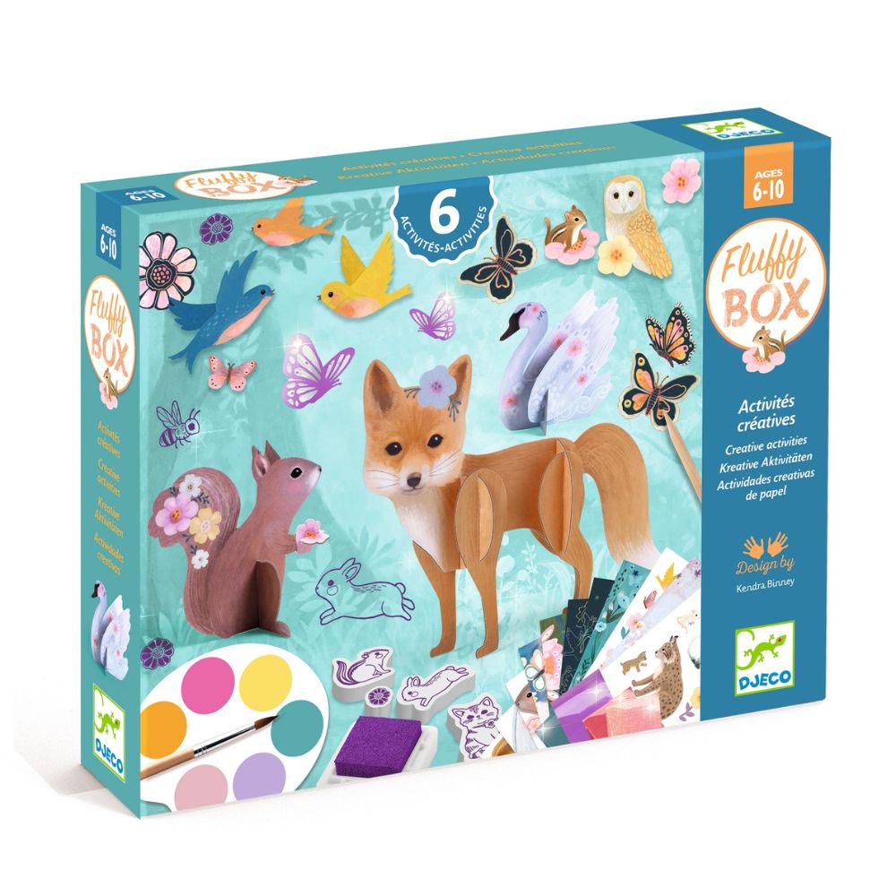 Djeco Fluffy Box - Multi Activity Art Box DJ09329