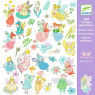 Djeco Kids Stickers - Sparkly Fairies, DJ09554